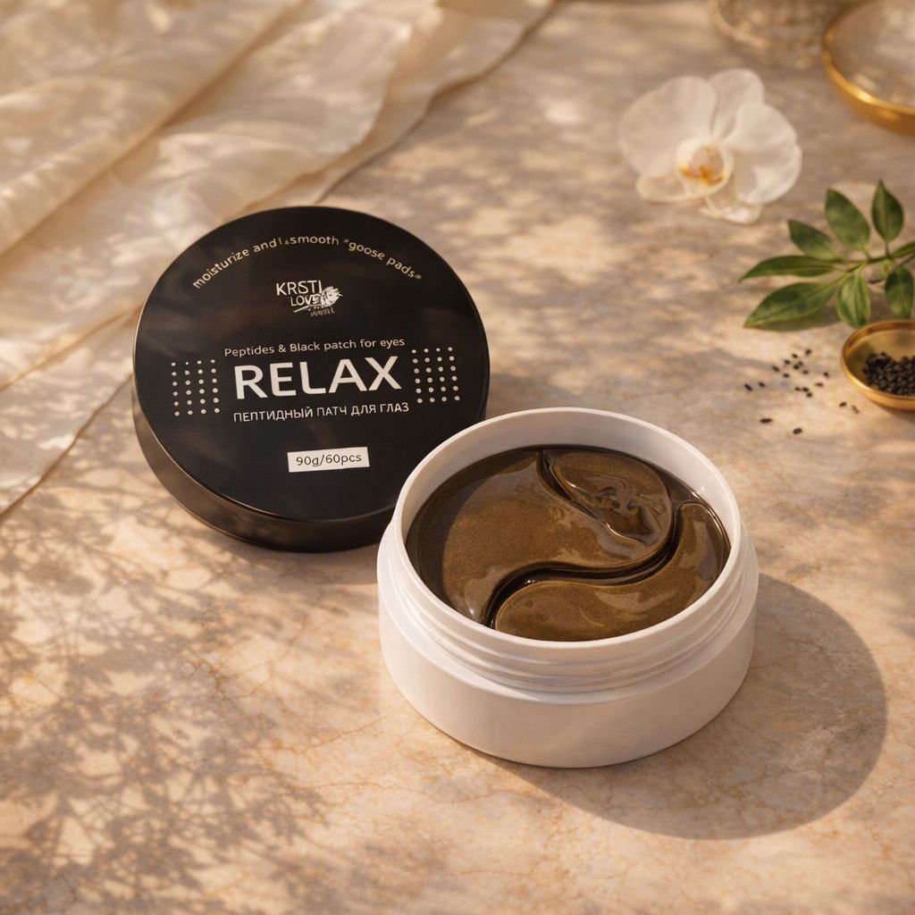 Kristi Relax Peptides & Black Patch for eyes — пептидный патч для глаз, 60 шт