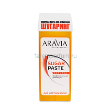 Aravia Сахарная паста для депиляции в картридже "Натуральная" мягкой консистенции, для жестких волос 150 гр.