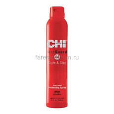 CHI 44 Iron Guard Firm Hold Protecting Spray Термозащитный Спрей-Лак для волос сильной фиксации 284 гр., Средства: Спрей, Обьём: 284 мл.