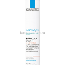 LA ROCHE-POSAY EFFACLAR DUO (+) Unifant корректирующий крем-гель для проблемной кожи с тонирующим эффектом (светлый), 40 мл, изображение 3