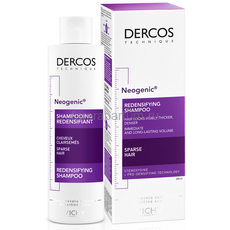 VICHY DERCOS NEOGENIC Шампунь для повышения густоты волос, 200 мл, изображение 2