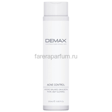Demax Acne Control Hydro Balance Emulsion Pore Deep Cleaning Гидро-эмульсия для проблемной кожи 250 мл.