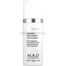 M.A.D Skincare Radiance Brightening Night Cream Ночной восстанавливающий крем выравнивающий тон кожи 50 гр.