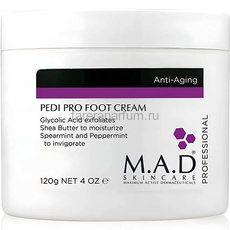 M.A.D Skincare Pedi Pro Foot Cream, Активный заживляющий и противовоспалительный крем для ног 120 мл.