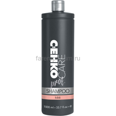 C:EHKO CARE prof. Шампунь S.O.S. для осветленных, обесцвеченных и вьющихся волос, 1000 мл., Средства: Шампунь, Обьём: 1000 мл