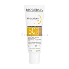 Bioderma Фотодерм М Солнцезащитный крем-гель SPF50+ Темный оттенок 40 мл.