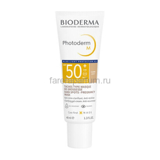 Bioderma Фотодерм М Солнцезащитный крем-гель SPF50+ Светлый оттенок 40 мл.