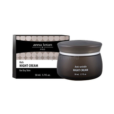 Anna Lotan PRO Rich Night Cream for Dry Skin Богатый ночной крем для сухой кожи 50 мл.