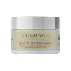 Lamar 5 in 1 Cleanse Mask Маска для лица очищающая c розовой глиной 100 мл.