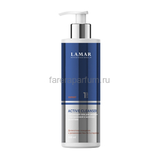 Lamar Active Cleanser Очищающий гель для умывания с гиалуроновой и молочной кислотами 400 мл.