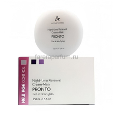 Anna Lotan New Age Control PRONTO Night-time Renewal Cream-Mask Ночная обновляющая крем-маска 150 мл.