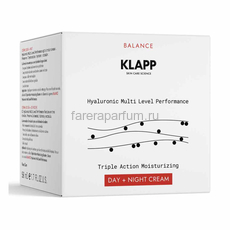 Klapp Hyaluronic MLP Balance Action Moisturizing Day + Night Cream Увлажняющий крем День-Ночь 50 мл., изображение 2