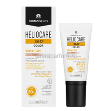 Heliocare 360º Water Gel Biege Sunscreen SPF 50+ Солнцезащитный увлажняющий гель-флюид СЗФ 50+ (бежевый) 50 мл.