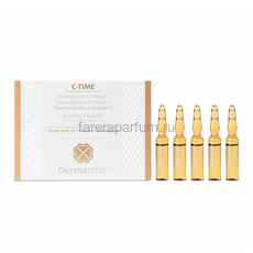 Dermatime C-Time Proteoglycans & Vitamin C Протеогликаны и витамин С коктейль в ампулах 5 ампул по 2 мл.