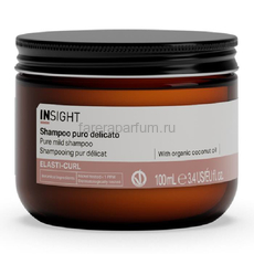 Insight Elasti-Curl Pure Mild Shampoo Увлажняющий шампунь-воск для кудрявых волос 100 мл., Средства: Шампунь, Обьём: 100 мл.