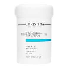 Christina Увлажняющий дневной крем с витамином Е "Зеленое яблоко" 250 мл.