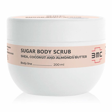 Bio Medical Care Sugar body scrub Сахарный скраб для тела с маслом Ши, Кокоса и Миндаля 200 мл.