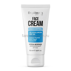 Depiltouch Увлажняющий крем-флюид для нормальной и комбинированной кожи лица 50 мл.
