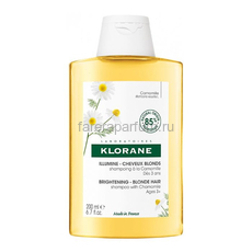 Klorane Шампунь с экстрактом Ромашки 200 мл., Средства: Шампунь, Обьём: 200 мл.