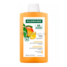 Klorane Шампунь питание и блеск с манго 400 мл., Средства: Шампунь, Обьём: 400 мл.