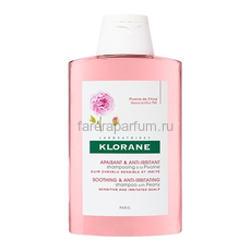 Klorane Шампунь успокаивающий с экстрактом пиона 200 мл., Средства: Шампунь, Обьём: 200 мл.