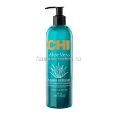 CHI Aloe Vera with Agave Nectar Шампунь для вьющихся волос 340 мл., Средства: Шампунь, Обьём: 340 мл.