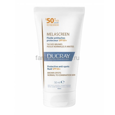Ducray Меласкрин Защитный флюид против пигментации SPF50+ 50 мл.