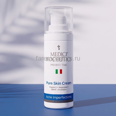 Medici Bioceutics Pure skin cream Защитный антибактериальный крем для сужения пор 50 мл.
