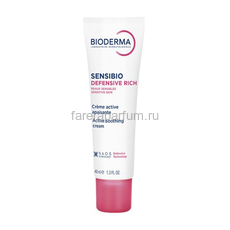 Bioderma Сенсибио Defensive Насыщенный крем для чувствительной кожи 40 мл.