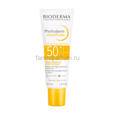 Bioderma Фотодерм Солнцезащитный крем Аквафлюид SPF 50+ 40 мл.
