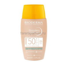 Bioderma Фотодерм Cолнцезащитный флюид с тоном SPF 50+, очень светлый оттенок 40 мл.