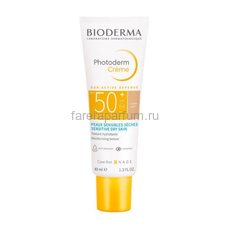 Bioderma Фотодерм Солнцезащитный тональный крем SPF50+ светлый оттенок 40 мл.