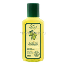 CHI Olive Organics Olive & Silk Hair and Body Oil Масло для волос и тела 59 мл., Средства: Масло, Обьём: 59 мл.