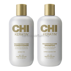 CHI Набор Keratin (шампунь 355 мл. + кондиционер 355 мл.)