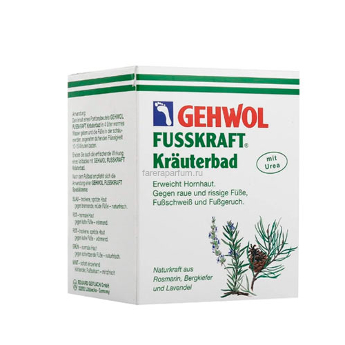 Gehwol Травяная ванна 10 саше по 20 гр., Средства: Ванна для ног, Обьём: 200 гр.