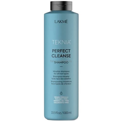 Lakme Perfect Cleanse Мицеллярный шампунь для глубокого очищения волос 1000 мл., Средства: Шампунь, Обьём: 1000 мл.