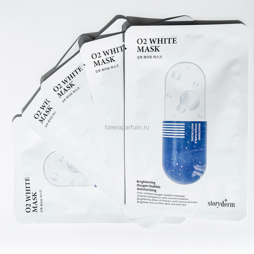 Storyderm O2 White Mask Отбеливающая маска 25 мл., изображение 3