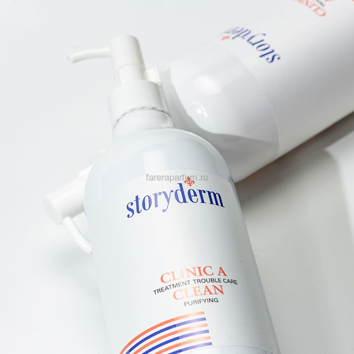 Storyderm Clinic A Clean Освежающий гель для умывания 500 мл., Средства: Гель, Обьём: 500 мл., изображение 3