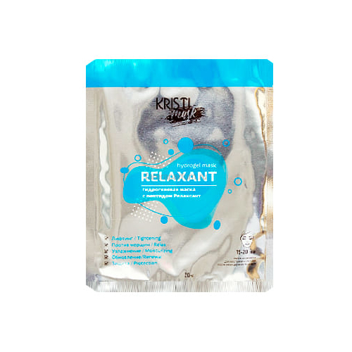 Kristi Hydrogel Mask Relaxant Гидрогелевая маска с пептидом Релаксант 5 шт.