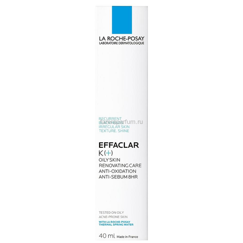 LA ROCHE-POSAY EFFACLAR K(+) Корректирующая эмульсия для жирной кожи, 40 мл, изображение 2