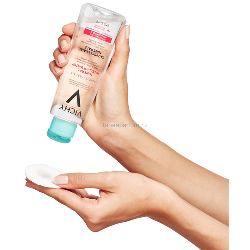 VICHY PURETE THERMALE Мицеллярная вода с минералами для чувствительной кожи, 200 мл, Средства: Мицеллярная вода, Обьём: 200 мл., изображение 2