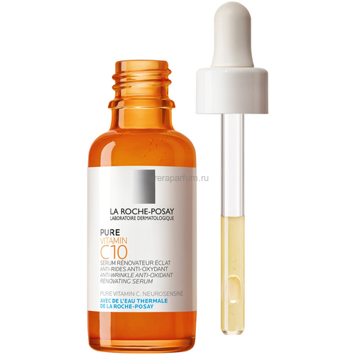 LA ROCHE-POSAY VITAMIN C10 Serum Антиоксидантная сыворотка для обновления кожи, 30 мл, изображение 2