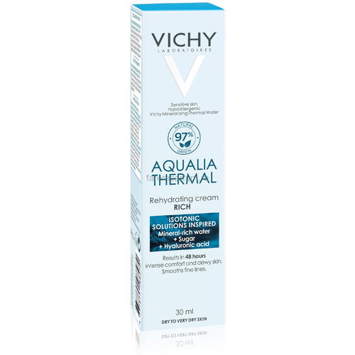 VICHY AQUALIA THERMAL Крем увлажняющий насыщенный для сухой и очень сухой кожи, 30 мл, Средства: Крем, Обьём: 30 мл., изображение 3