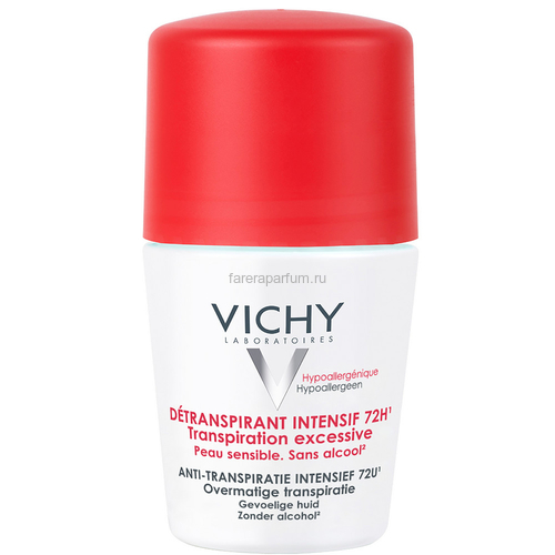 Vichy шариковый дезодорант анти-стресс защита 72 часа, 50 мл
