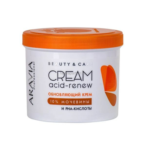 Aravia Обновляющий крем с PHA-кислотами и мочевиной (10%) Acid-renew Cream 550 мл.