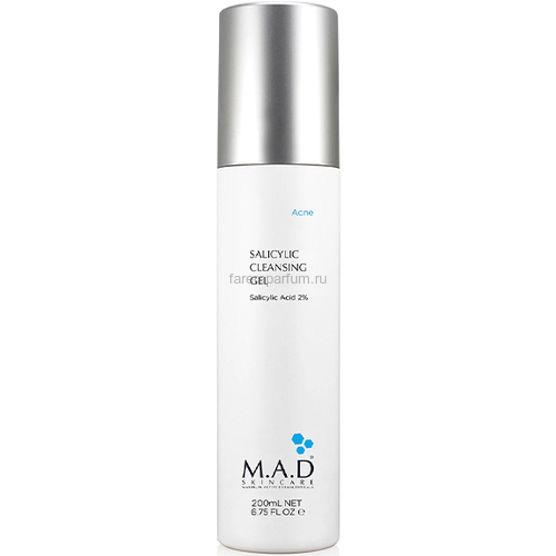 M.A.D Skincare Salicylic Cleansing Gel Очищающий гель с 2% салициловой кислотой 200 мл. M.A.D Skincare Salicylic Cleansing Gel Очищающий гель с 2% салициловой кислотой 200 мл.