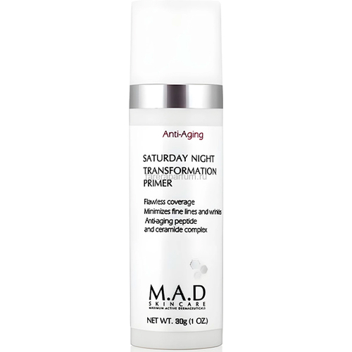 M.A.D Skincare Saturday Night Transformation Primer, Крем-основа под макияж "Моментальный эффект" 30 гр.