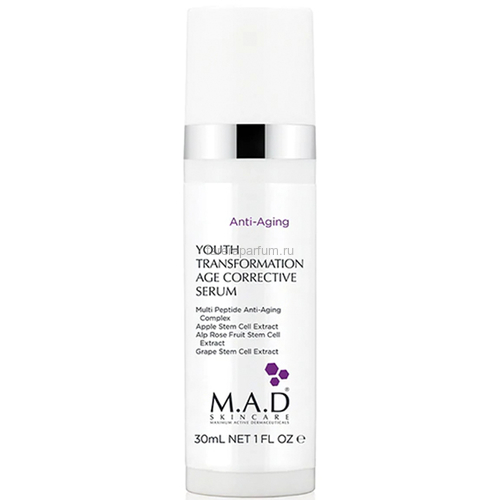 M.A.D Skincare Youth Transformation Age Corrective Serum, Корректирующая сыворотка для ухода за кожей с омолаживающим эффектом 30 гр.