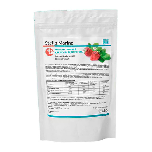 Stella Marina Кисель тонизирующий «Клубничный» 320 гр.