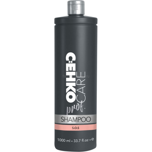 C:EHKO CARE prof. Шампунь S.O.S. для осветленных, обесцвеченных и вьющихся волос, 1000 мл., Средства: Шампунь, Обьём: 1000 мл